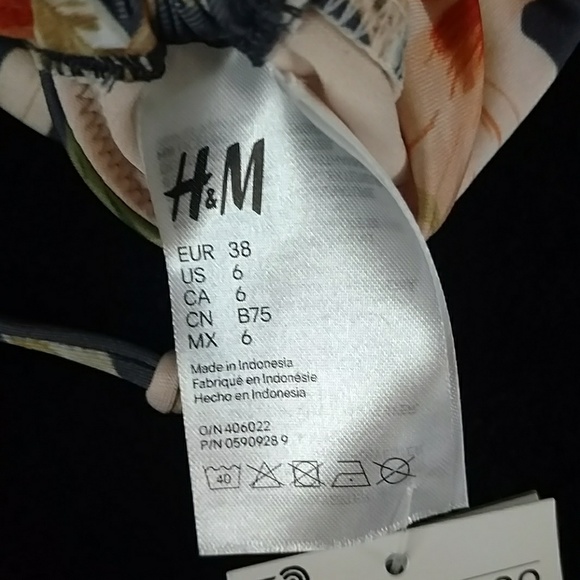 H&M floral bikini size 6/small - NWT! - Picture 5 of 5